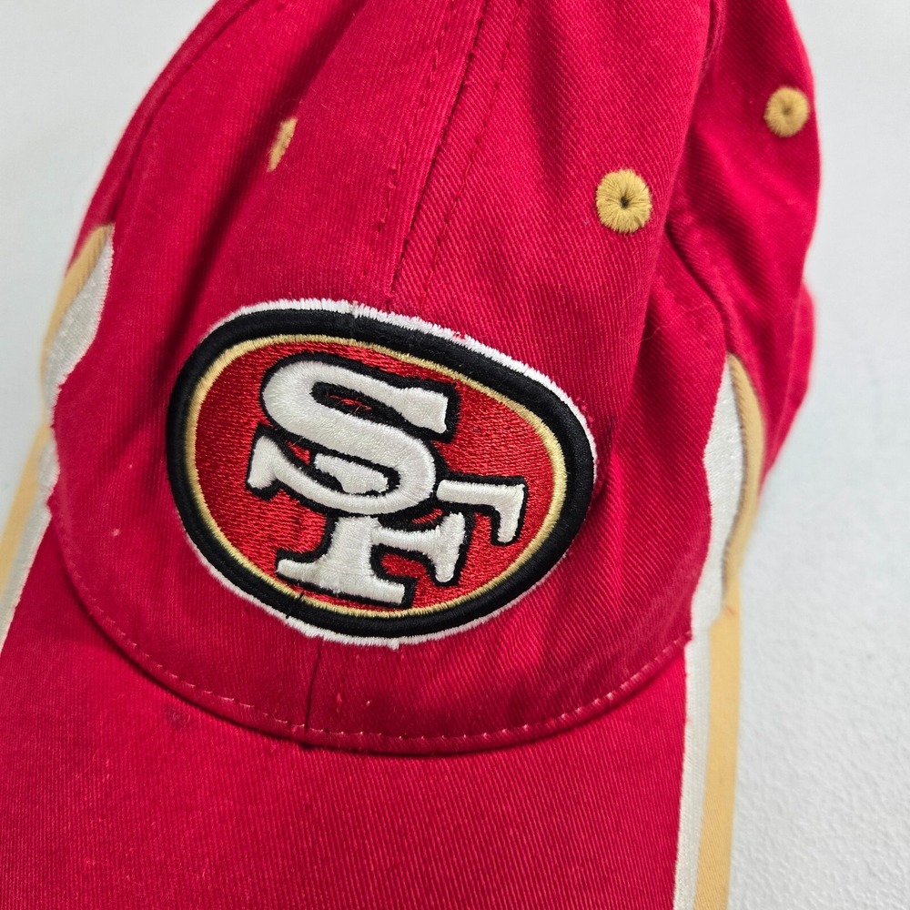 San Francisco 49ers Youth Hat OS Red Strapback Embroidered Adjustable Straps - Picture 2 of 7
